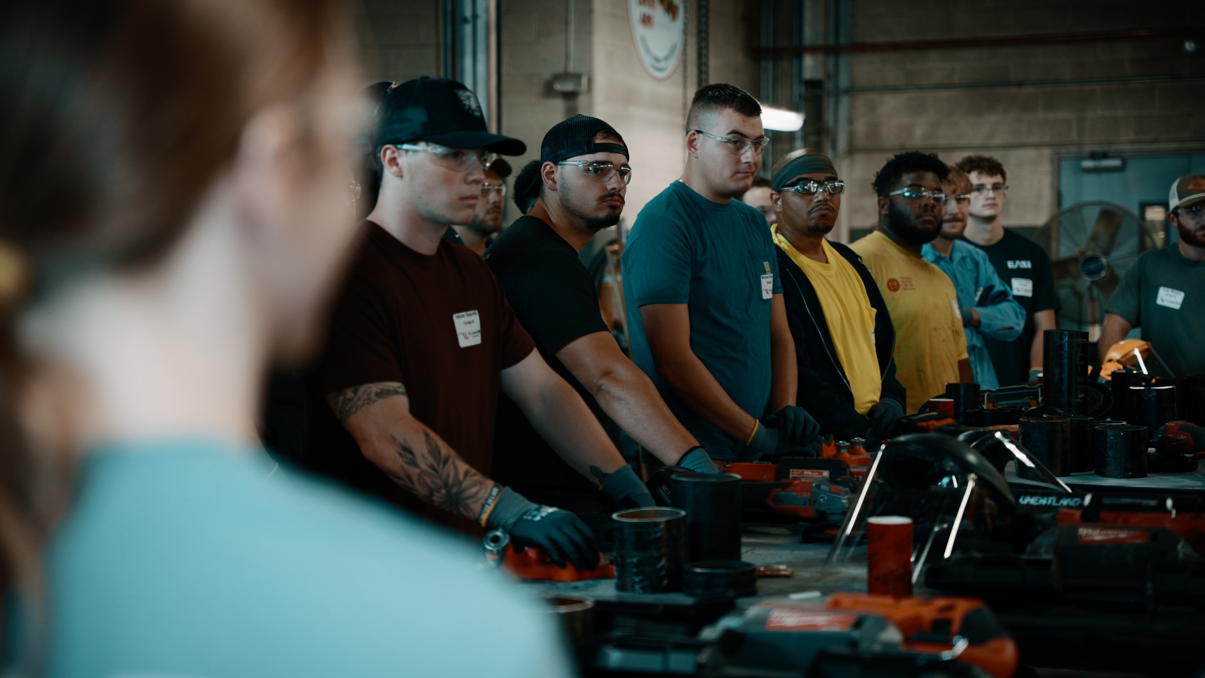 new apprentices at bootcamp
