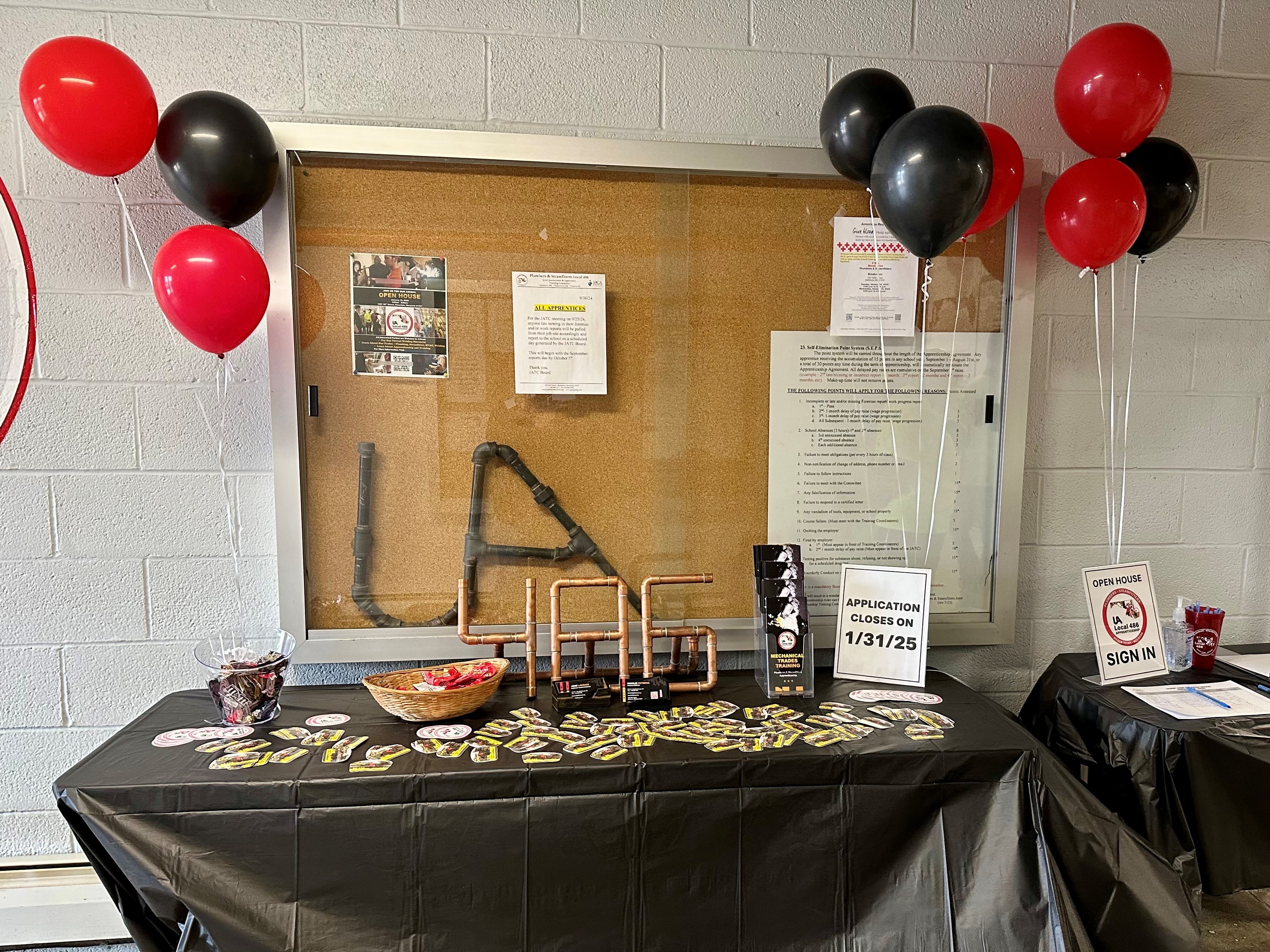 entrance to open house