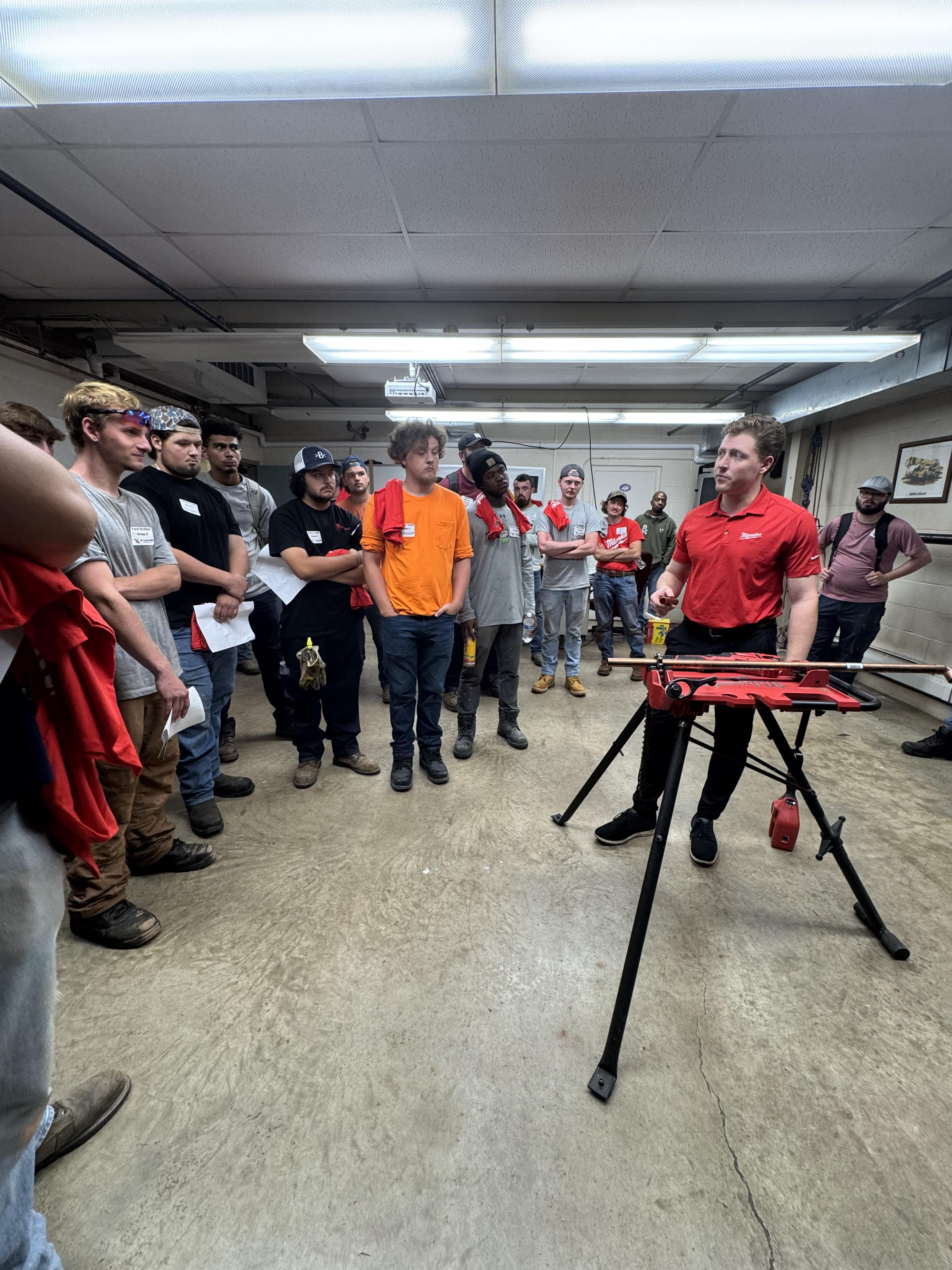 vendor teaching how to use tools